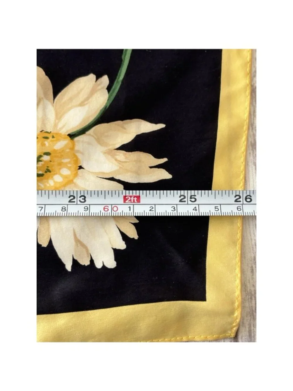 Talbots Women Scarf He Loves Me, He Loves Me Not 100% Silk Floral Pedals
